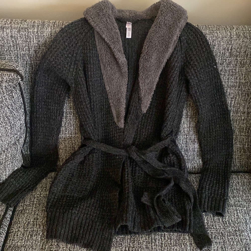 ⭐️NWOT⭐️ SUPER SOFT SHERPA/FAUX FUR COLAR CARDIGAN//SWEATER/ROBE